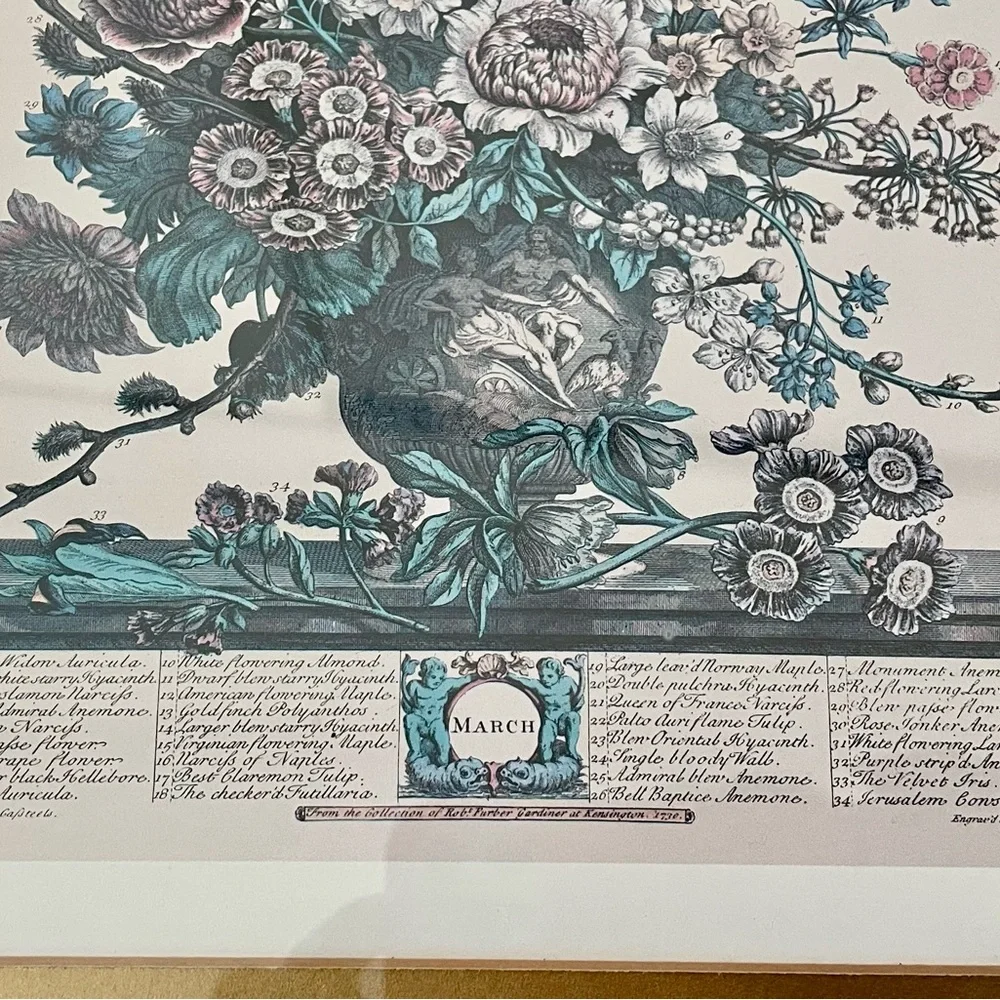 2 Framed Matted Vintage Floral Flower Botanical Bouquet Prints Litho Robert Furb - Picture 6 of 14